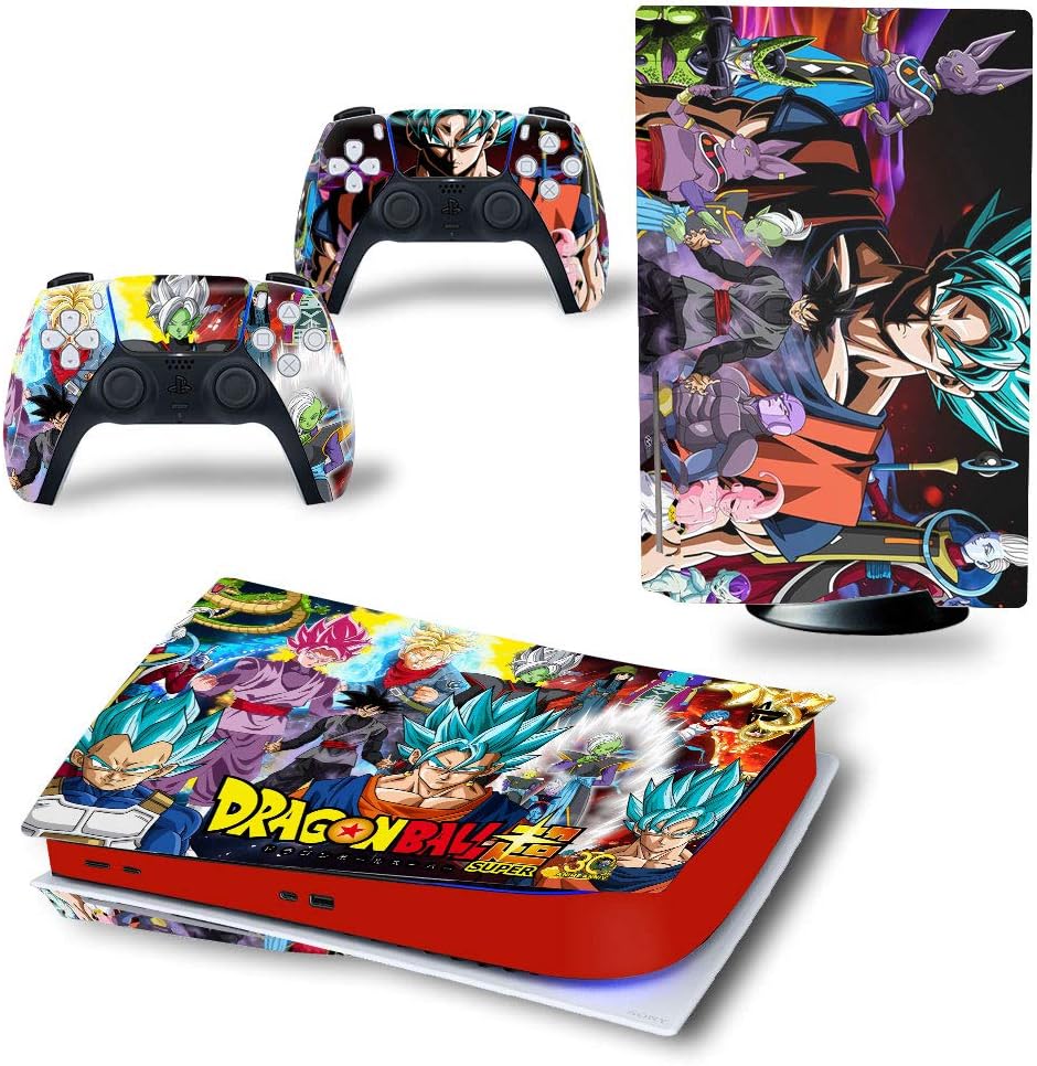 Mmoptop PS5 Skin DragonBall Z Goku Vegeta für Playstation 5 Disc