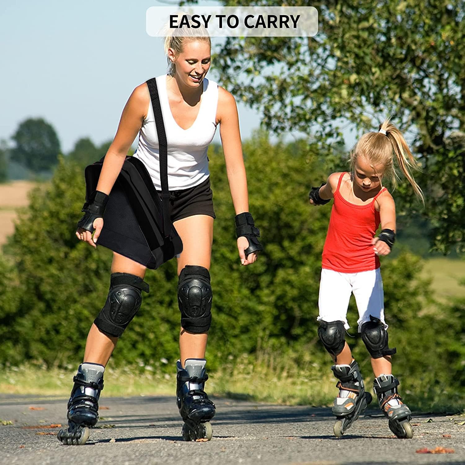 Roller Skate Bag, Breathable Ice Skate Bags, Figure Skating Bag, Roller Skate Accessories for Kids and Adults