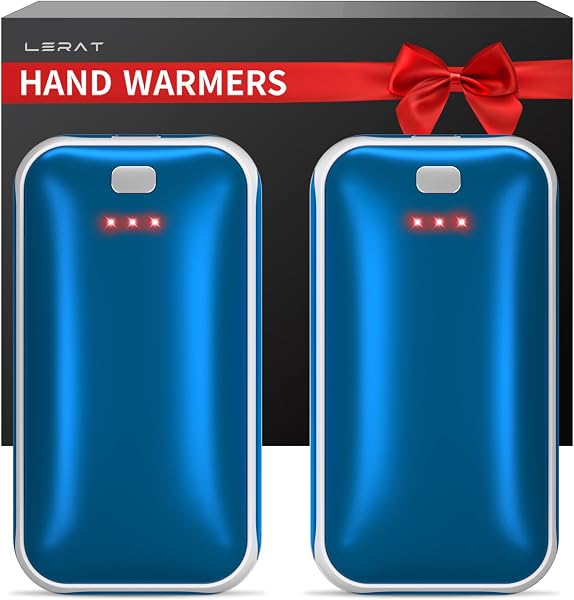 Pair of compact Lerat rechargeable hand warmers