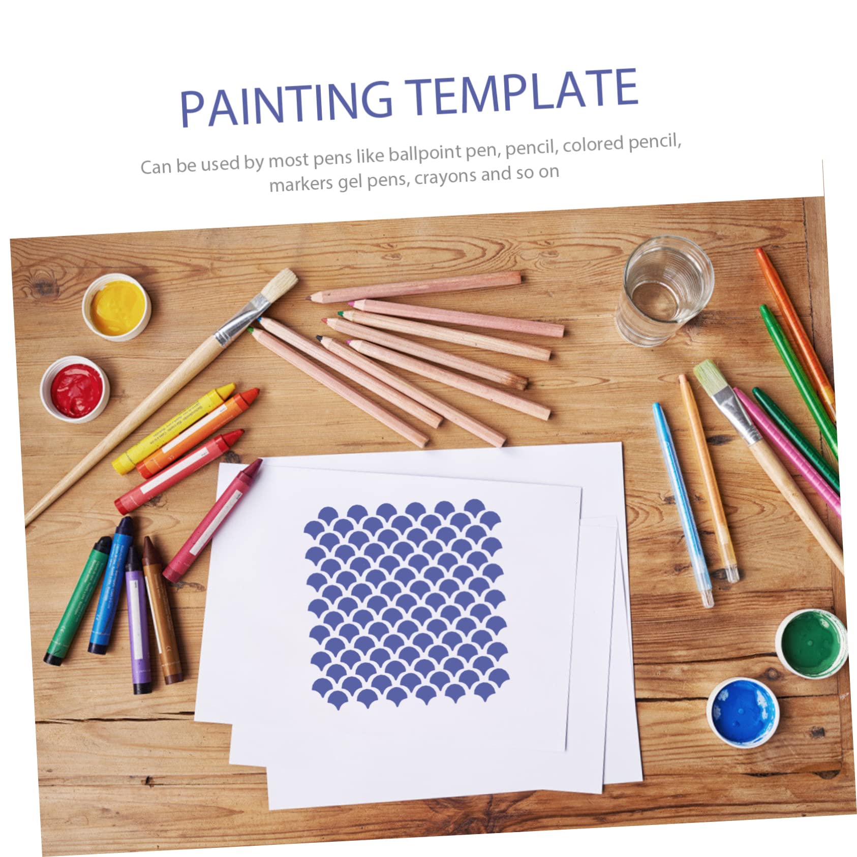 NUOBESTY 36pezzi Stencil per Pittura Modelli Esclusivi per Decorazioni Murali Riutilizzabili e Sicuri