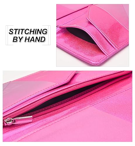 Miniatura 6 de Libreta organizadora para camarera Book&Waitstaff de piel con brillos y cartera y bolsillo con cierre lindo organizador con bolsillo para monedas