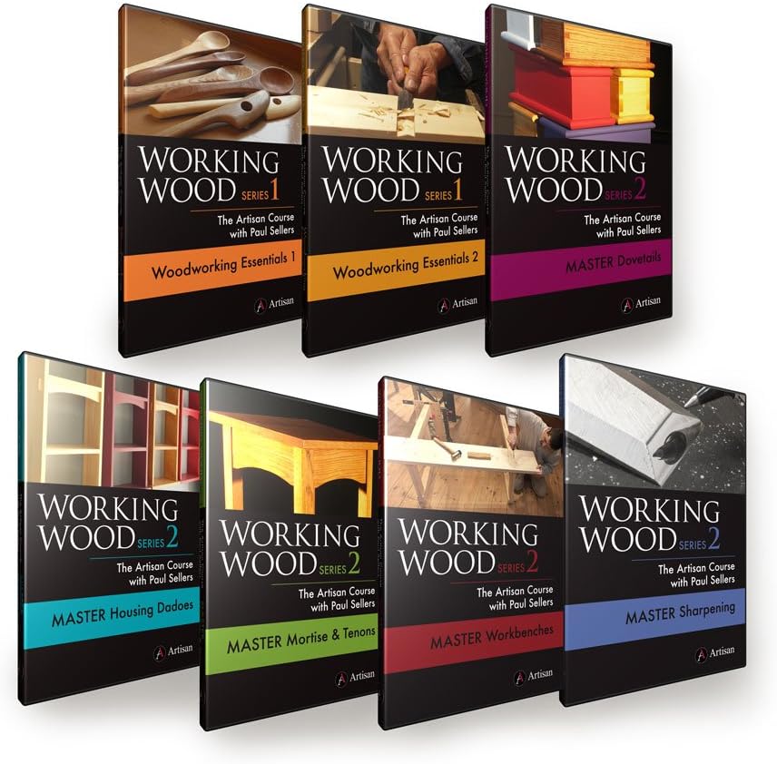 Working Wood 1 & 2: The Artisan Course with Paul Sellers - 7-DVD SET