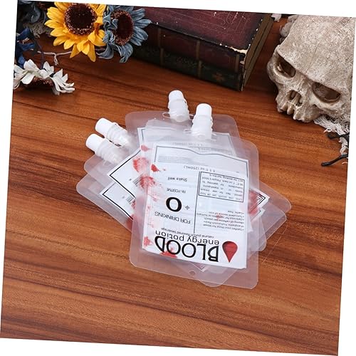 Miniatura 8 de SAFIGLE 40 contenedores de bebidas para alimentos y sangre, bolsa de bebida de Halloween, bolsa de bebida para fiesta de Halloween, contenedor de