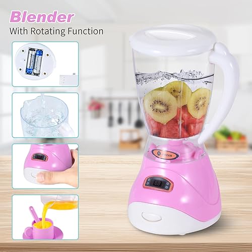 Miniatura 6 de Juguetes para electrodomésticos de cocina, accesorios de cocina para niños, juguetes de cocina para niños de 4 a 8 años, cafetera, mezcladora,