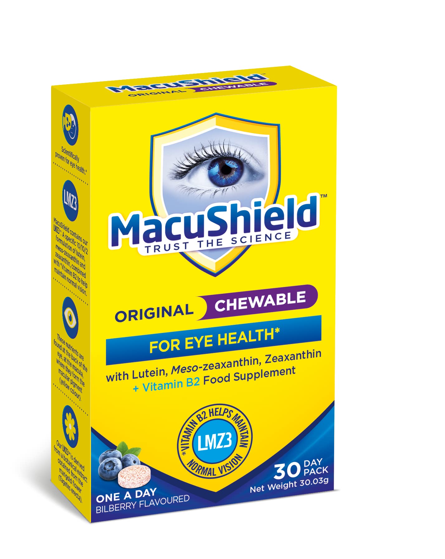 Buy MacuShield Original Chewable 30 day pack, Eye Food Supplement