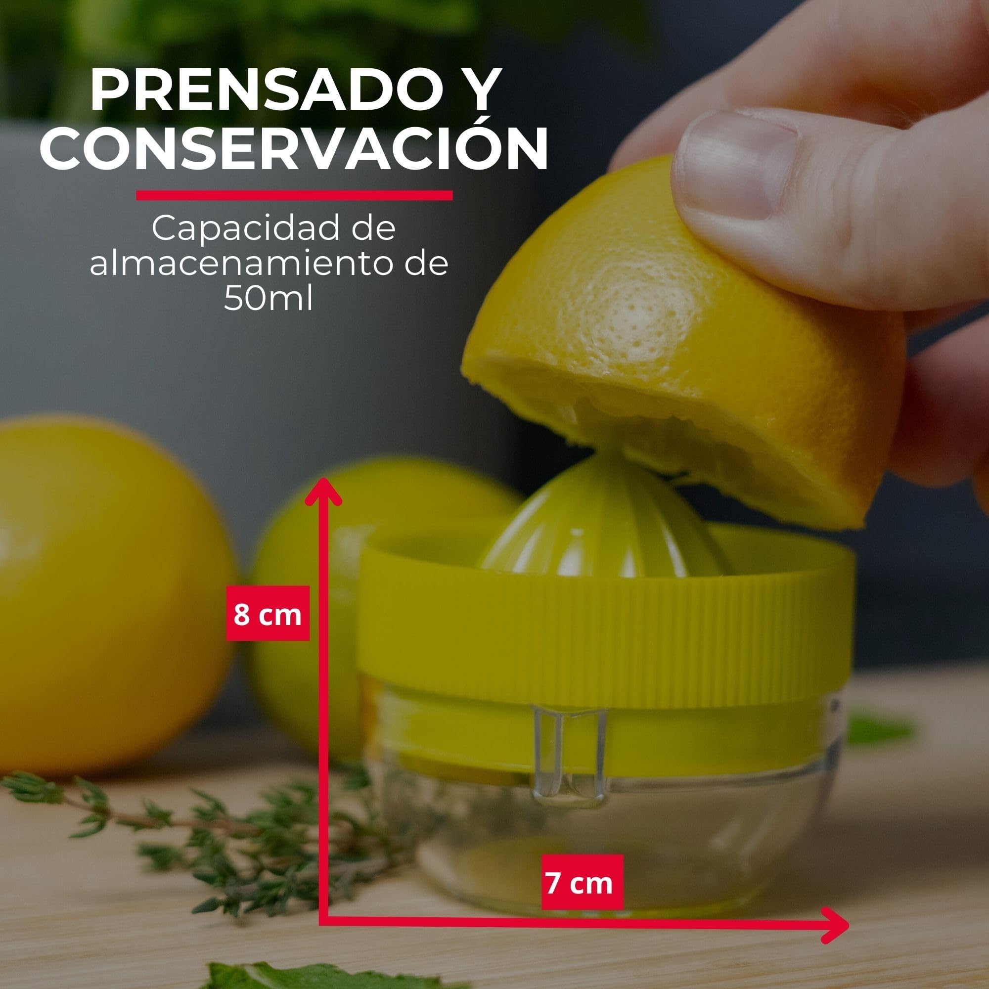 Westmark Exprimidor de cítricos con recipiente y tapa 7,2 cm 50 ml Plástico Transparente/verde