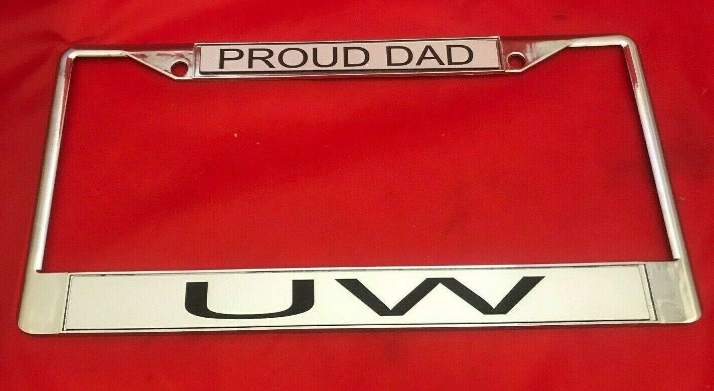 Chrome License Plate Frame Metal Custom Personalized Engraved Frame, Customized Heavy Duty Frame, Car Accessories Professional Design with Smooth Finish, Car Wash Safe, and Durable