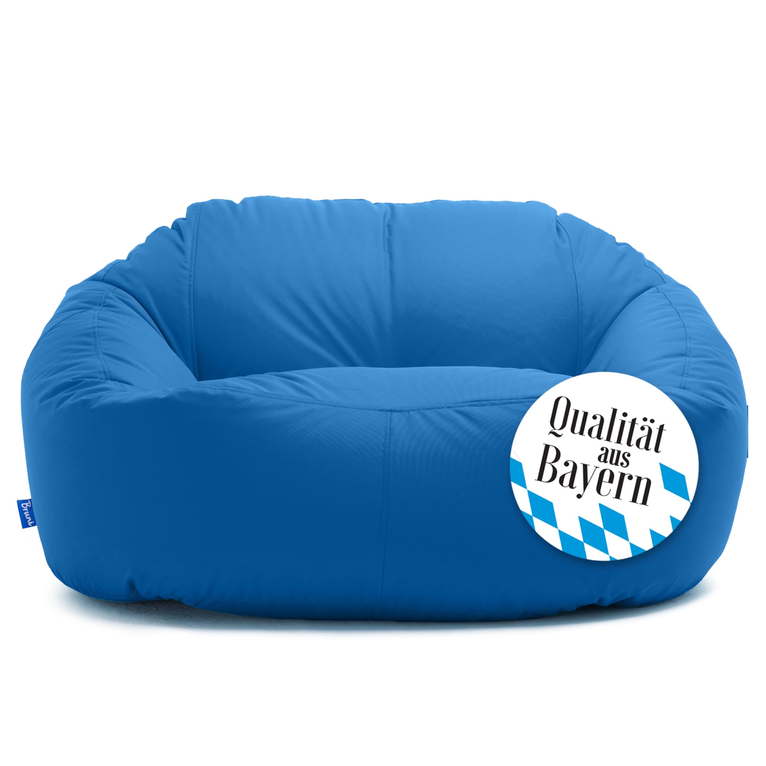 Bruni Sofá para puf de salón, para interior y exterior, XXL, para 1-2 personas (azul, M)