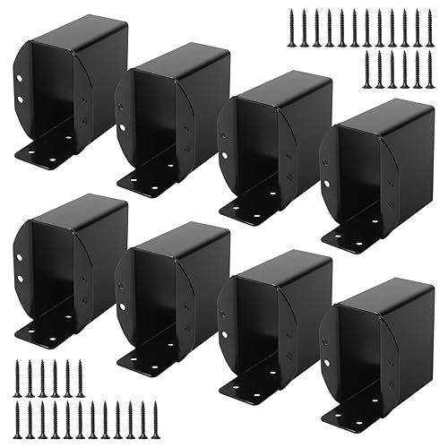 8 Pcs Pergola Rafter Bracket, 2"x4" Post Top Rafter Brackets(Actual