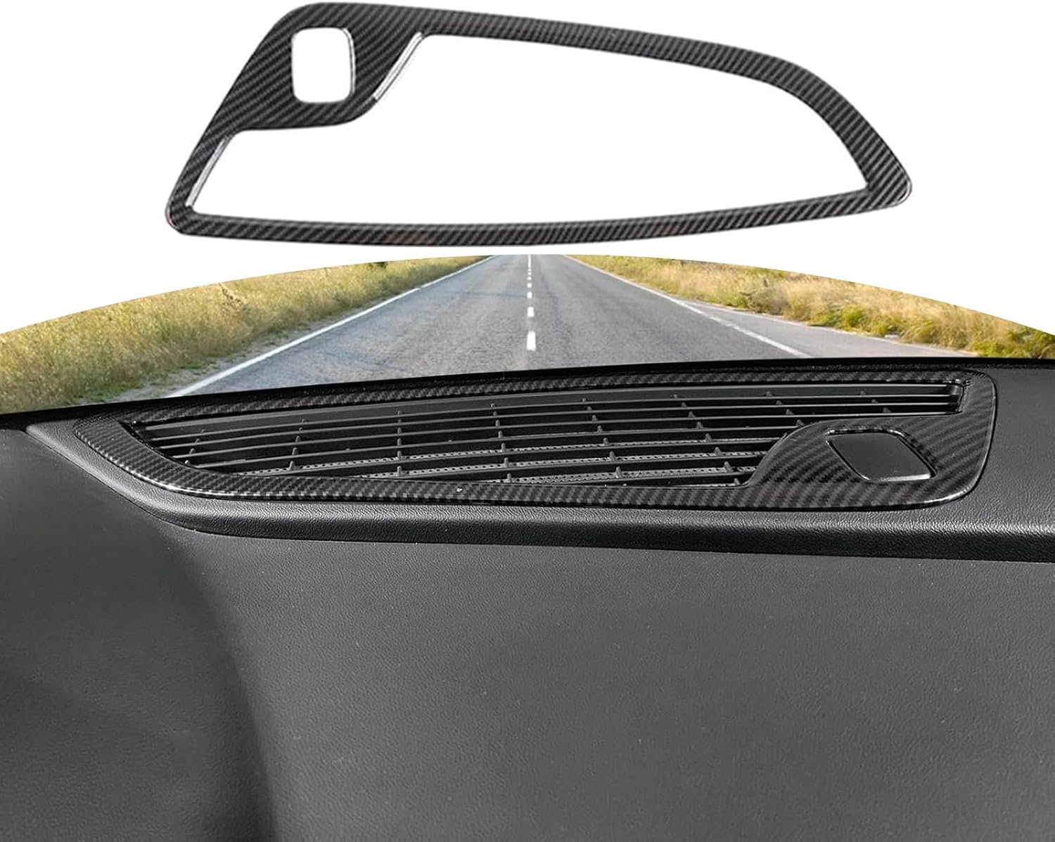 for Camaro Center Console Dashboard Trim Cover for Chevy Camaro 2016-Present Black Carbon Fiber Interior Accessories 1pc