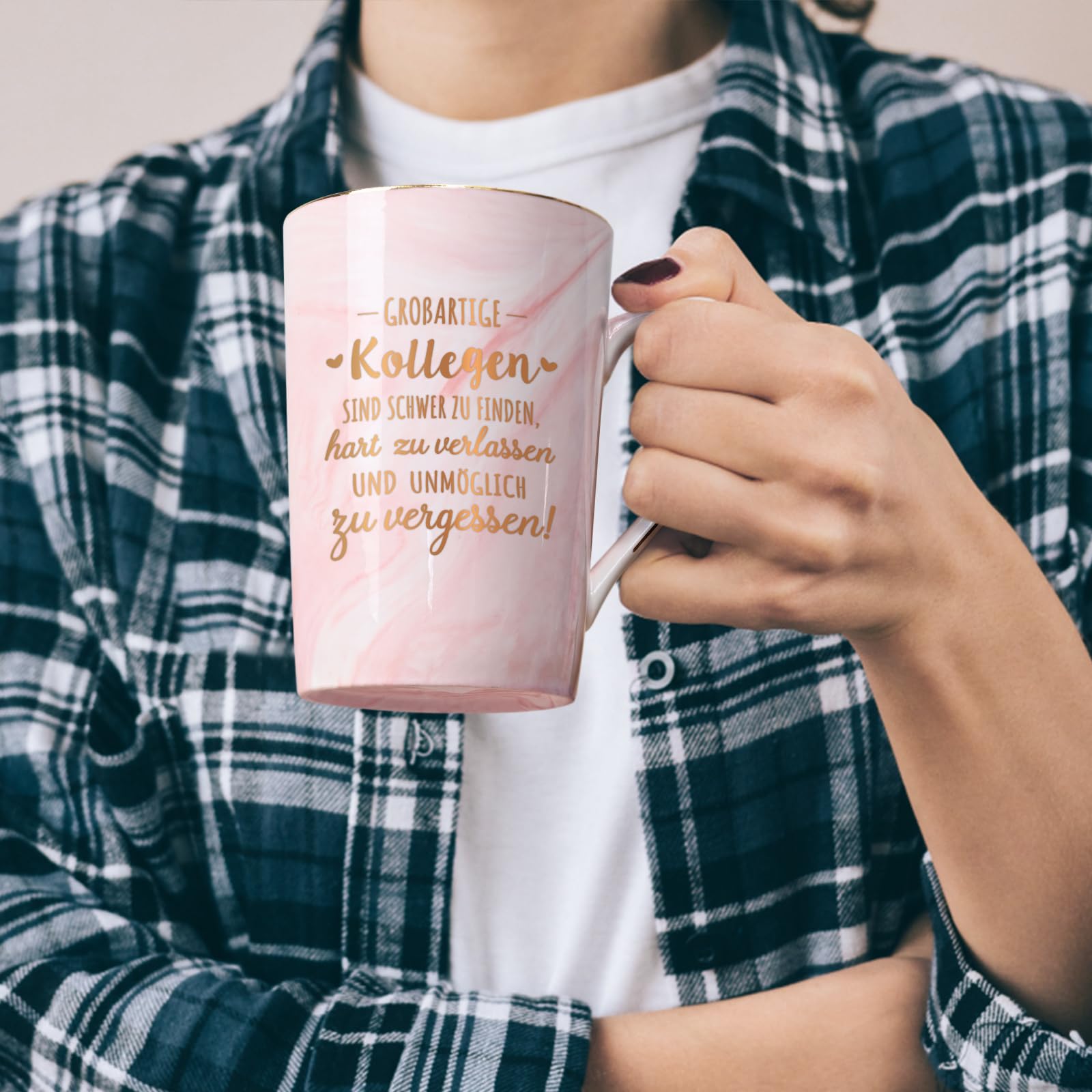 Tassenbrennerei Tasse En Céramique Avec Inscription En Allemand « Alles Gute Für Deinen Neuen Job » - Cadeau D'adieu - Changement D'emploi - Cadeau De Départ Pour Vos Collègues (noir
