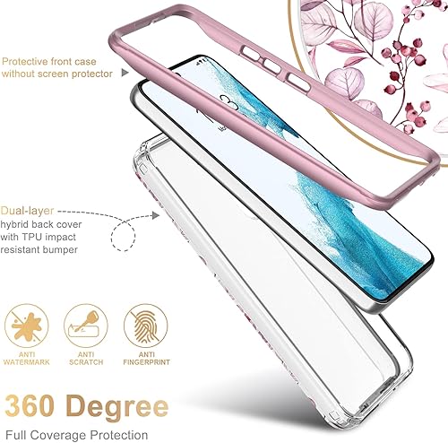 Miniatura 9 de ESDOT Funda para Samsung Galaxy S22, grado militar, prueba de caídas de 21 pies, funda resistente con diseños de moda para mujeres y niñas, funda