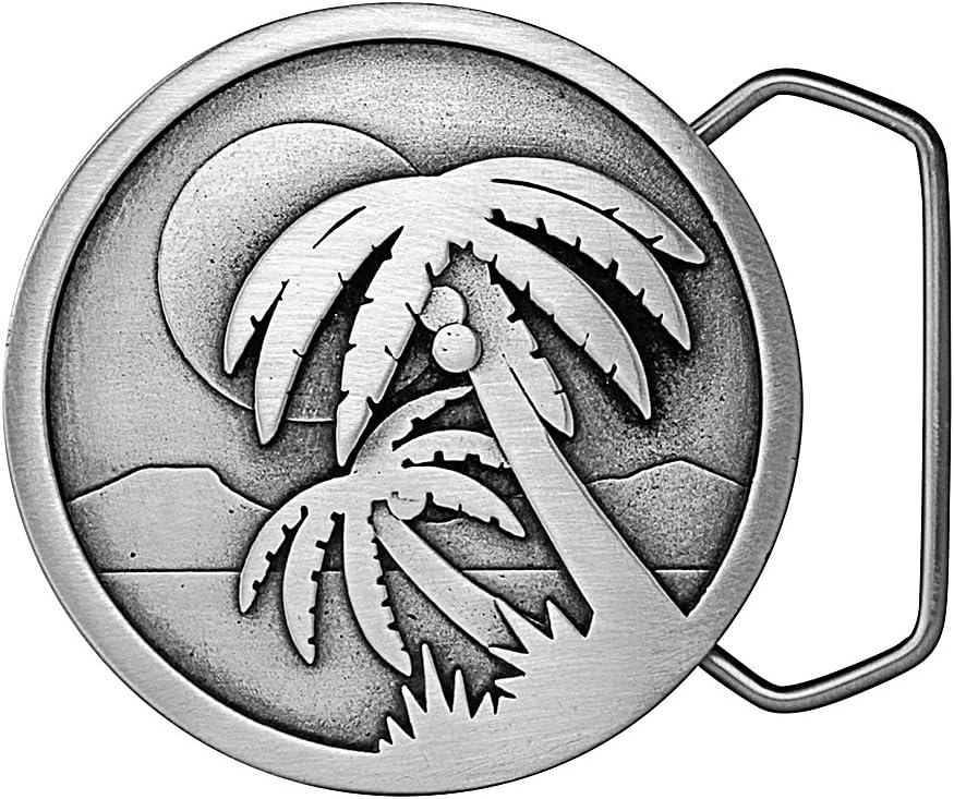 Indiana Metal Craft Men's Palm Tree Islands Belt Buckle Belts