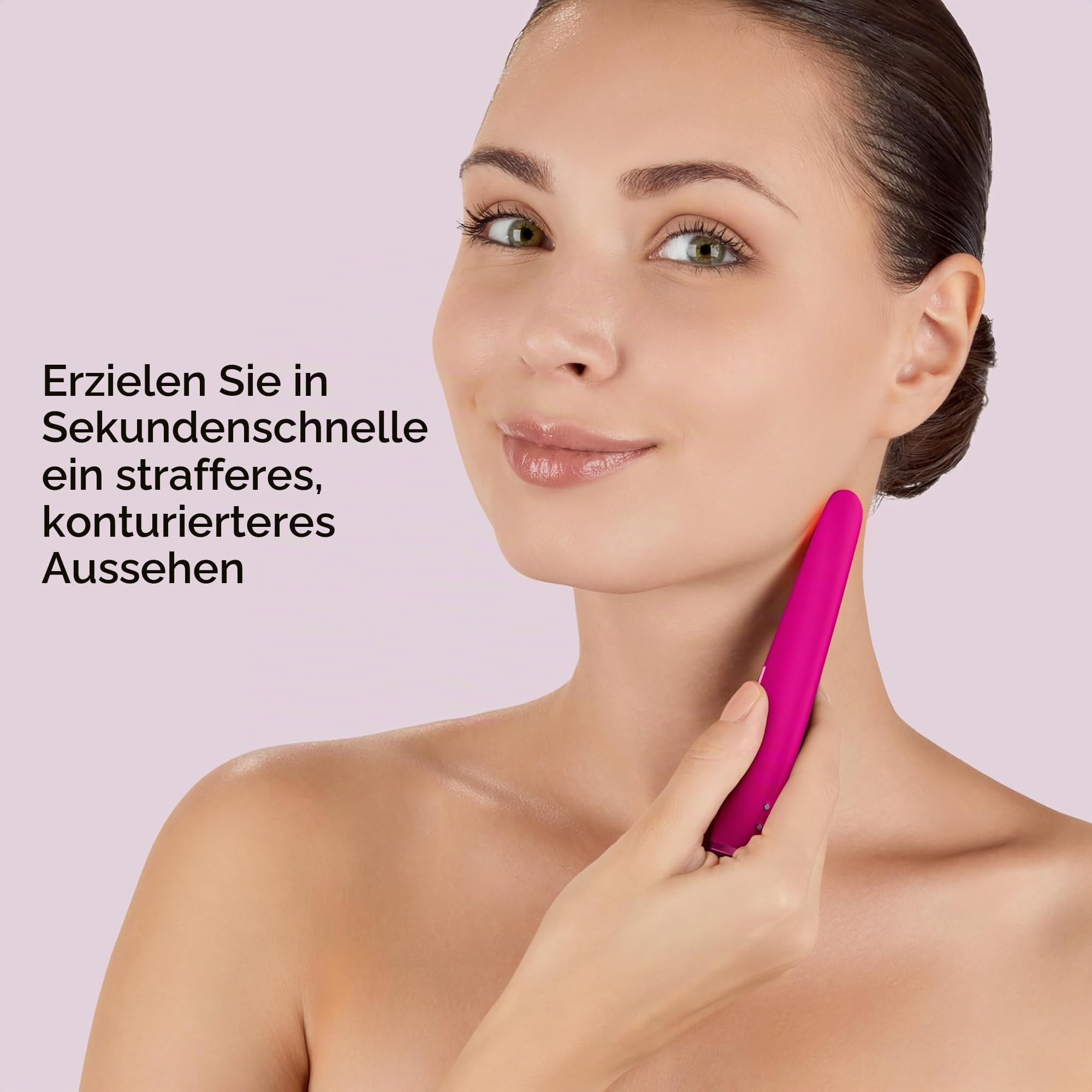 GESKE Skin Firming Wand | 7 in 1 | Anti-Aging | Mikrostrom Facelift | Reduziert Alterserscheinungen | Fortschrittlicher Facial Firmer | Red LED Light Technology