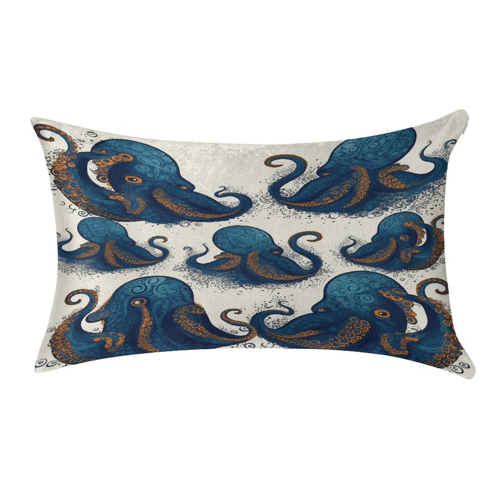 VstaDank Tentacles Octopus Throw Pillow Cover 12"×20" Ultra Soft Pillowcase Cozy Lumbar Pillow Shell Gold Velvet Exquisite Decorative Cushion Sham Protector for Couch Sofa Bedroom