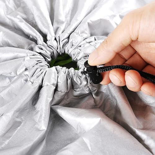 Vista 16 de Funda impermeable para automóvil para todo tipo de clima, para exteriores, protección contra el viento y la nieve, para Land Rover Defender 110