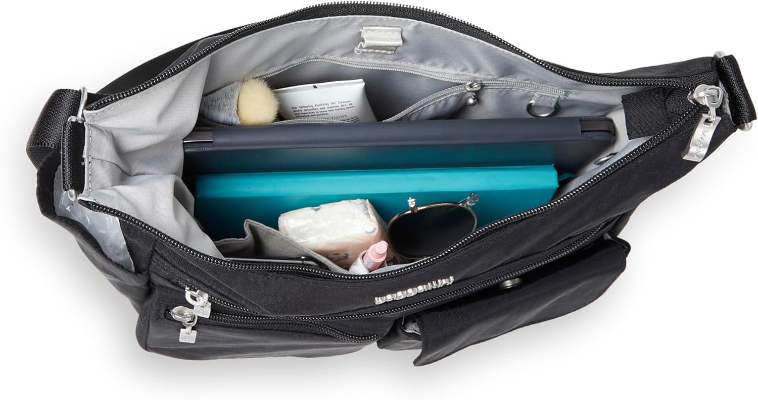 Baggallini Modern Everywhere Crossbody Bag for Women 11x9x4.5 Rfid Hobo Bag - Image 13
