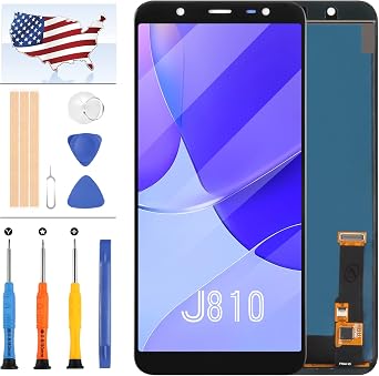 for Samsung Galaxy J8 2018 J810 Screen Replacement J810M J810F J810G J810Y J810GF LCD Display Parts Assembly Touch Sensor Digitizer Glass Lens Kit TFT Black
