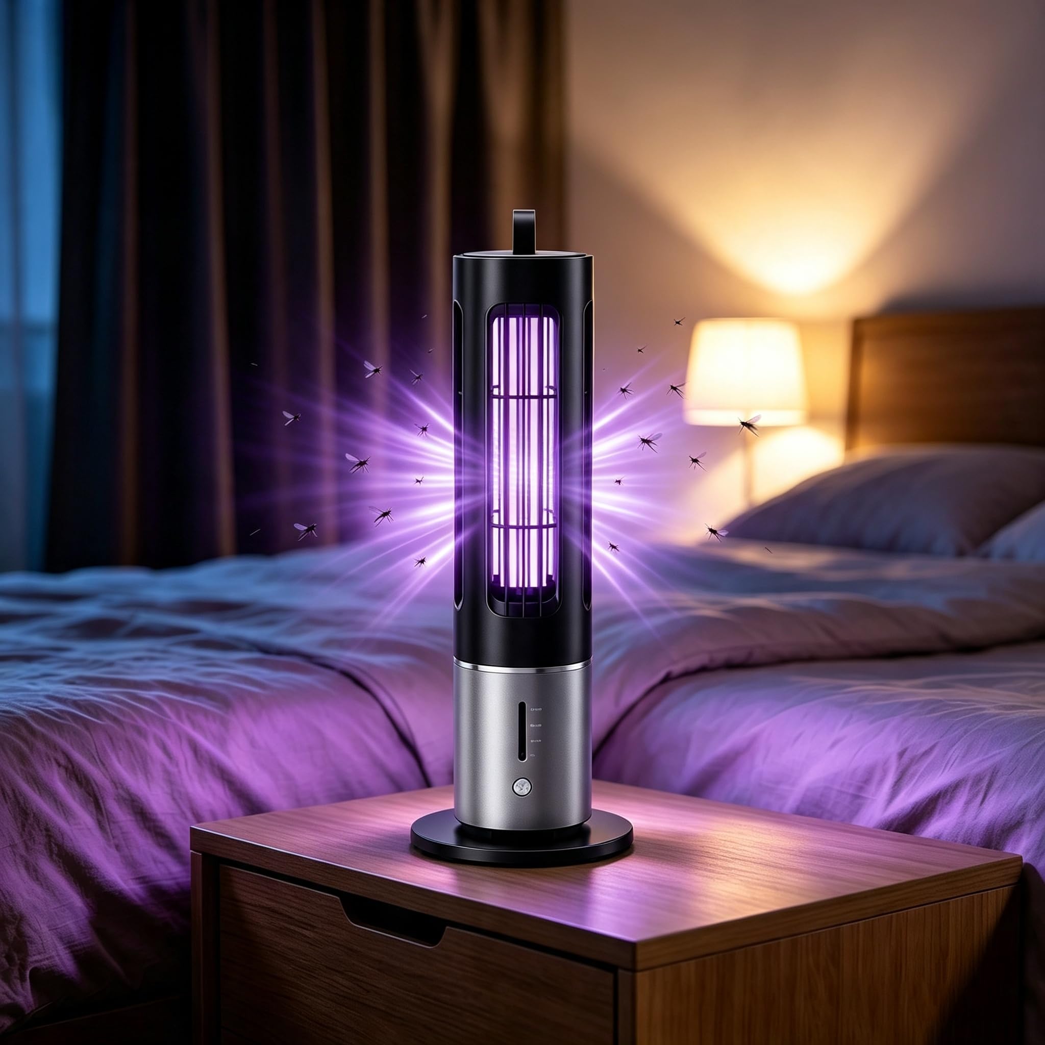 Zapper per zanzare 1200mAh, timer 30/60/90 minuti