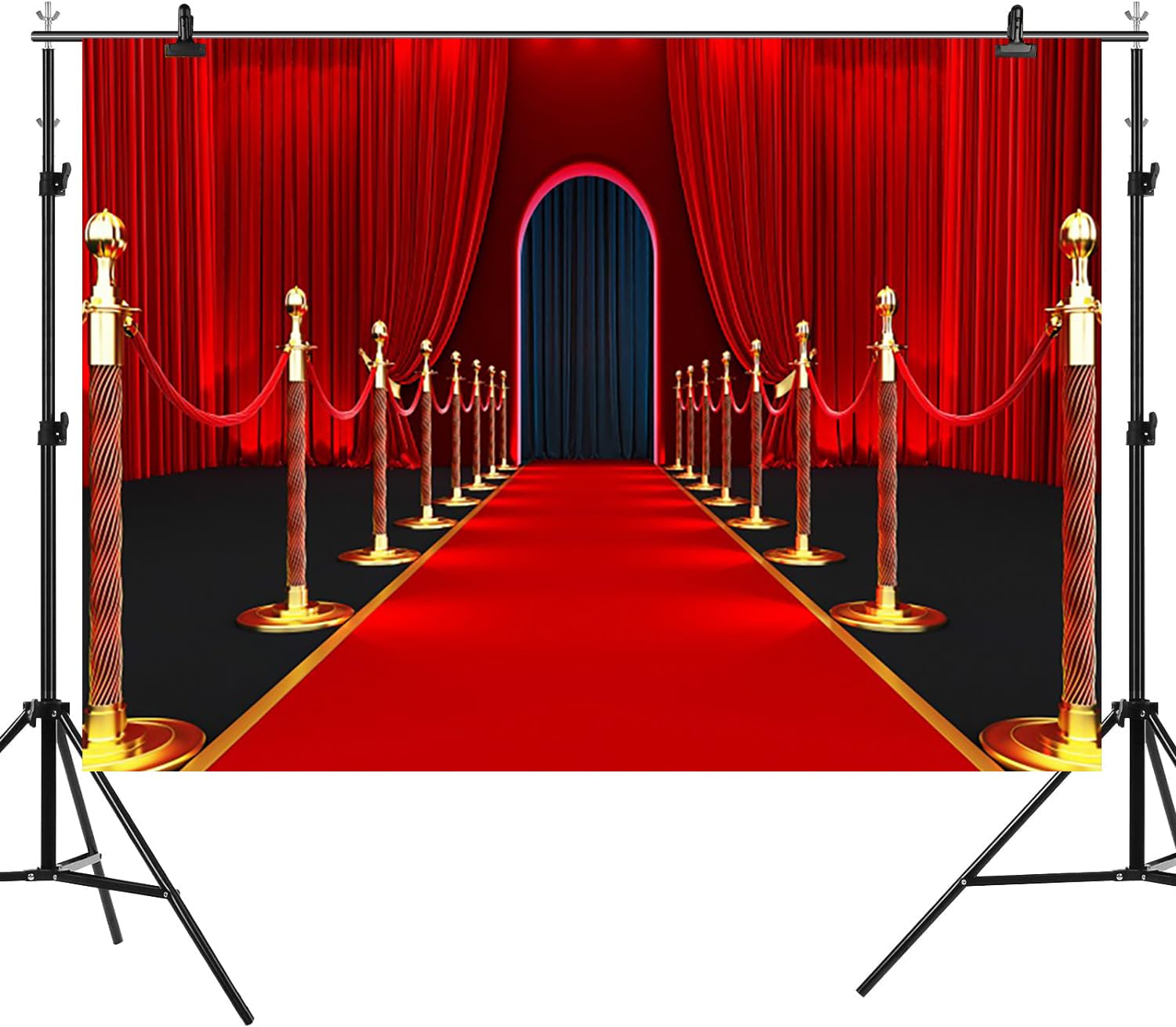 4,5 x 3 m roter Teppich-Hintergrund, roter Vorhang, VIP-Fotografie-Hintergrund, Bogen, Tür, Film, Nacht, Aktivität, Laufsteg, Bühne, Banner, Dekorationen, Babyparty, Kindergeburtstag, Party