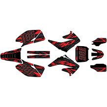 Graphics Kit for Honda CR125/CR250 2002-2007 Twitch Series Red 16 Mil - On/Off the Road - Dirt Pit Bike Motorcycle Sticker, Dirtbike Racing Decal Motocross Accessories no-Plastics