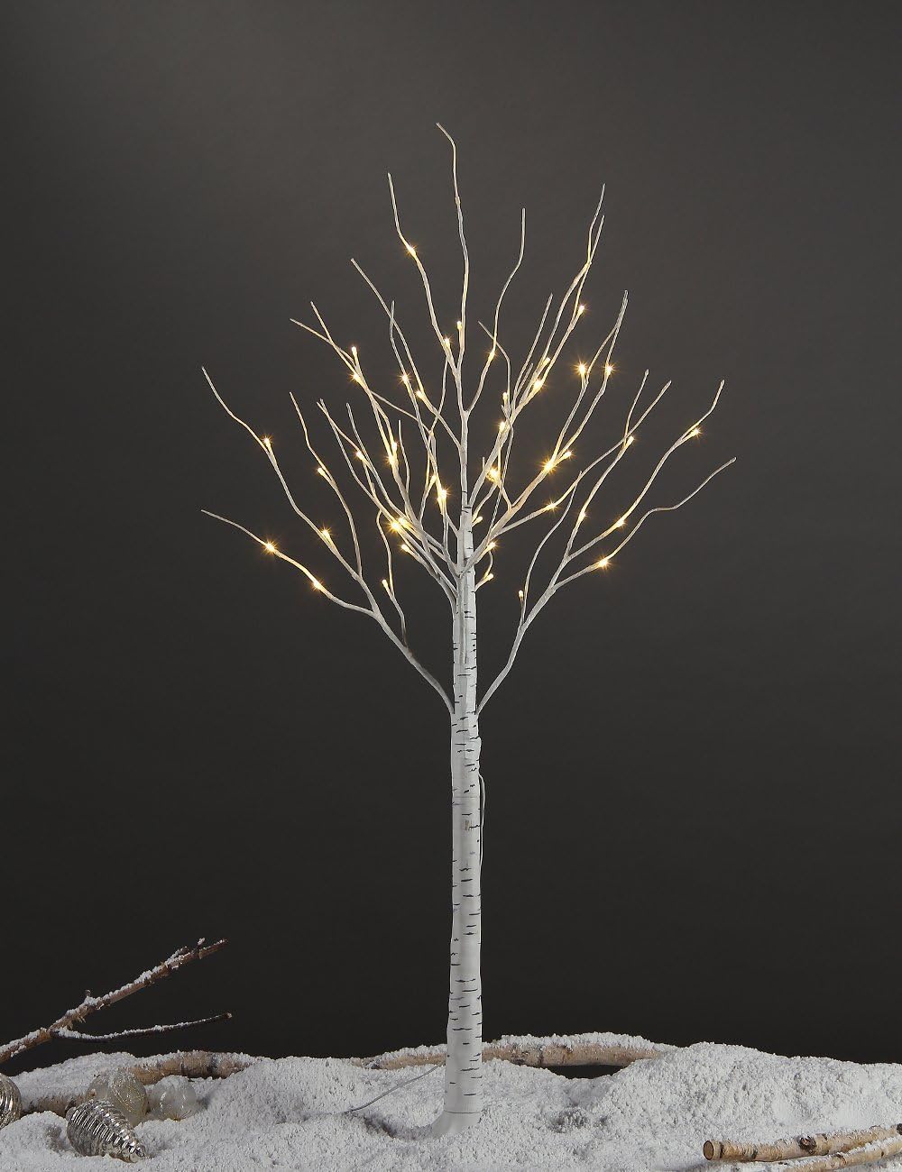Super Brands LIGHTSHARE 4 feet 6 feet and 8 Feet Birch Tree,Warm White, for Home,Pack of 3, Festival, Party, and Christmas Decoration, Indoor and Outdoor Use Buy 1 get 1 LIGHTSHARE 4 feet 6 feet and 8 Feet Birch Tree,Warm White, for Home,Pack of 3, Festival, Party, and Christmas Decoration, Indoor and Outdoor Use