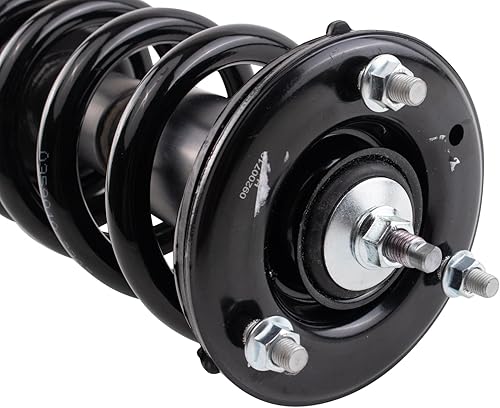 Miniatura 716 de TRQ Kit de suspensión delantera, conjunto de amortiguadores y resortes, barra estabilizadora, enlace estabilizador compatible con Chevrolet