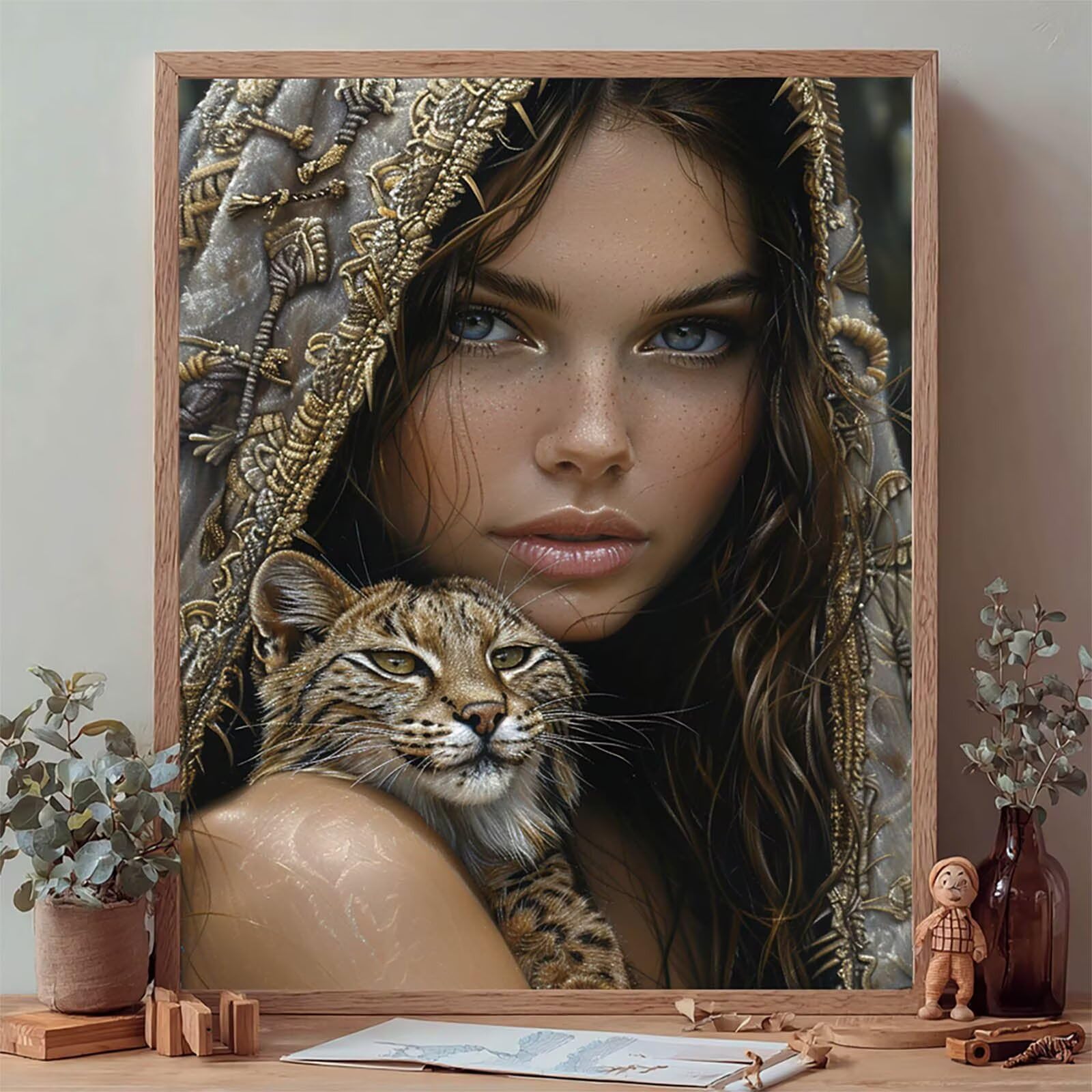 Donna Diamond Painting 90x120cm, DIY Diamond Painting Kit Completo, O-7979