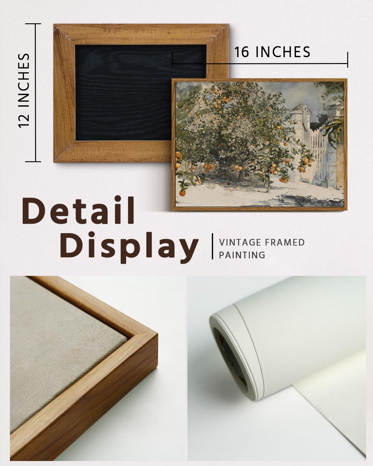 VIYYIEA Gerahmte Wandkunst 12x10 Cm - Venedig Landschaftsbild Für Wohnzimmer & Badezimmer