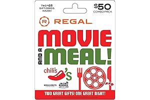 Brinker Regal Gift Cards: Perfect Pair for Movie & Meal