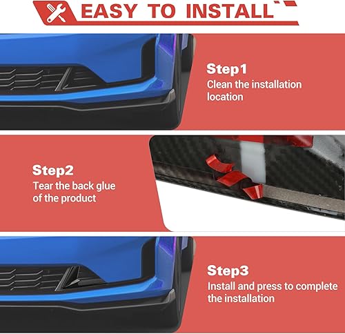 Miniatura 6 de Cubiertas para parrilla delantera, insertos de rejilla central, compatible con Chevrolet Camaro 2019, 2020, 2021, 2022, 2023.