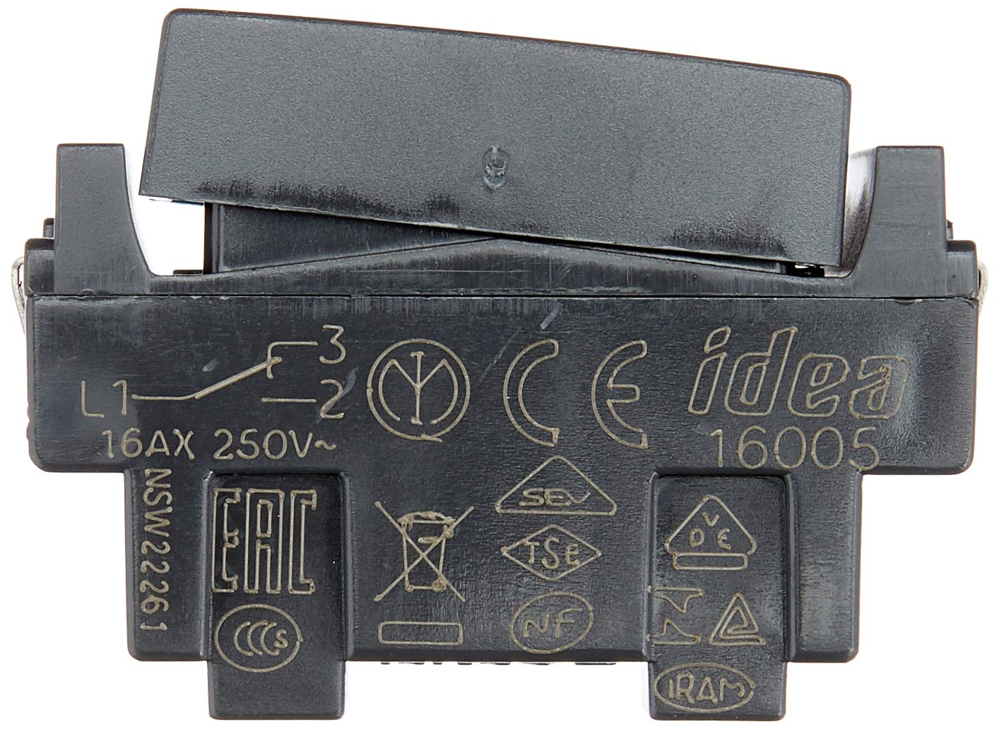 Vimar 16004 1-Pole Diverter Switch – Grey, IDEA Series Electrical Accessory