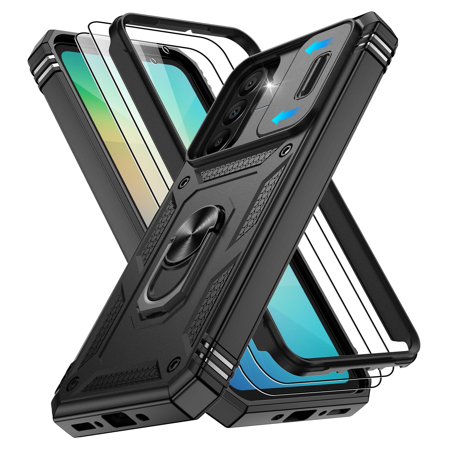 Protection Samsung A26 antichoc militaire avec double verre écran - 8