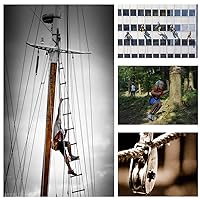 Vista 6 de LordHardware M50 - Gancho giratorio de grúa de elevación de acero inoxidable 304, cuerda de 38 pulgadas x polea de 2 pulgadas