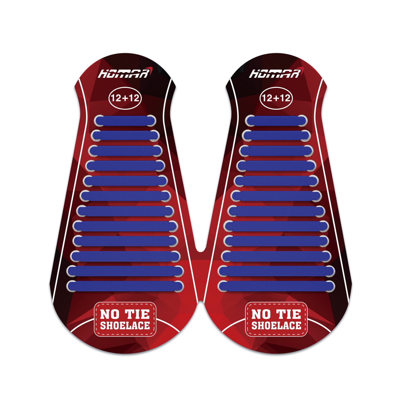 HOMAR No Tie Shoelaces for Kids Adults Stretch Elastic Tieless No Tie Shoe Laces