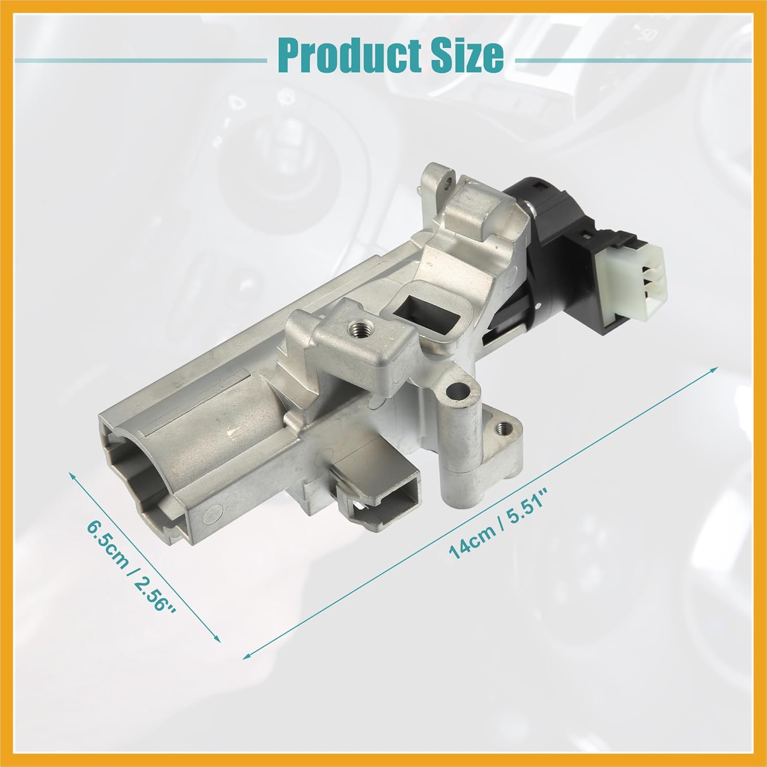 Ignition Switch Cylinder Lock Assembly Fit for Chevrolet Colorado for GMC Canyon No.15795321/15795322 - Pack of 1 Silver Tone Replacement