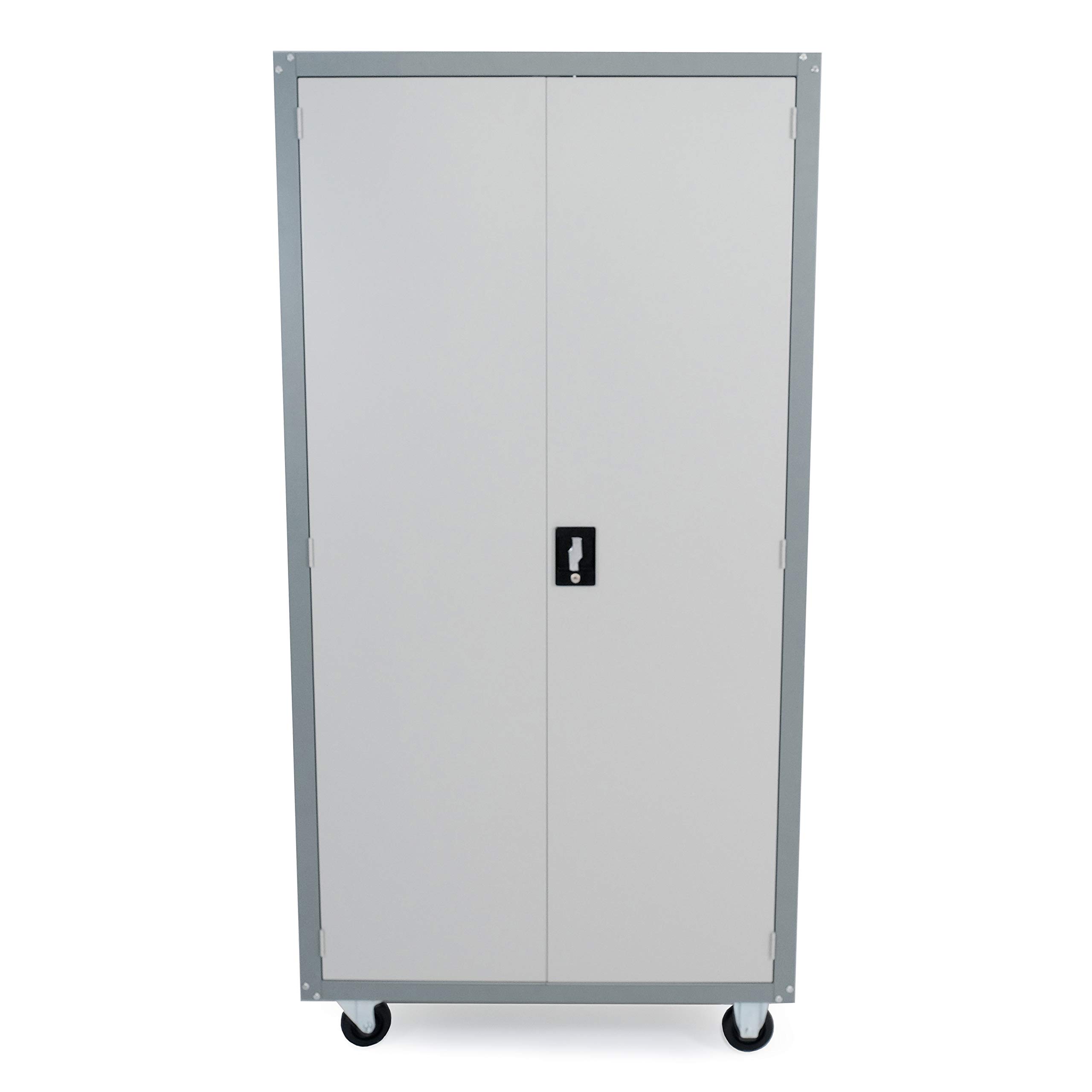 NEVELIE Metal Utility Storage 4 Adjustable Shelves, Steel