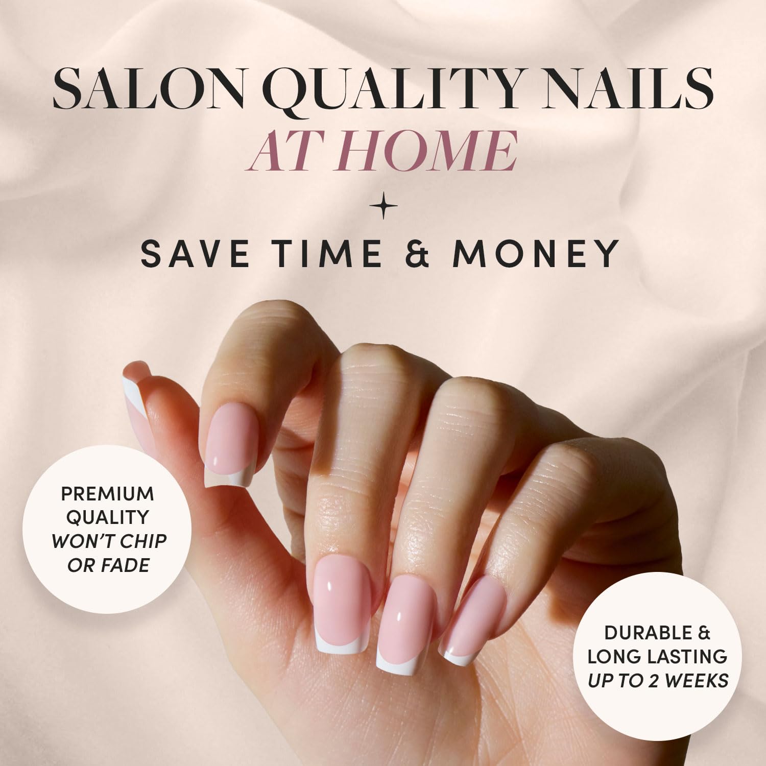 Glamnetic Press On Nails - Classy French, 1 - Classy French, 1 count (Pack of 30) - Image 2