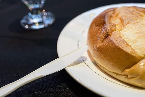 Miniatura 8 de POSATE Cuchillos de plástico blanco, pesados, 100 unidades