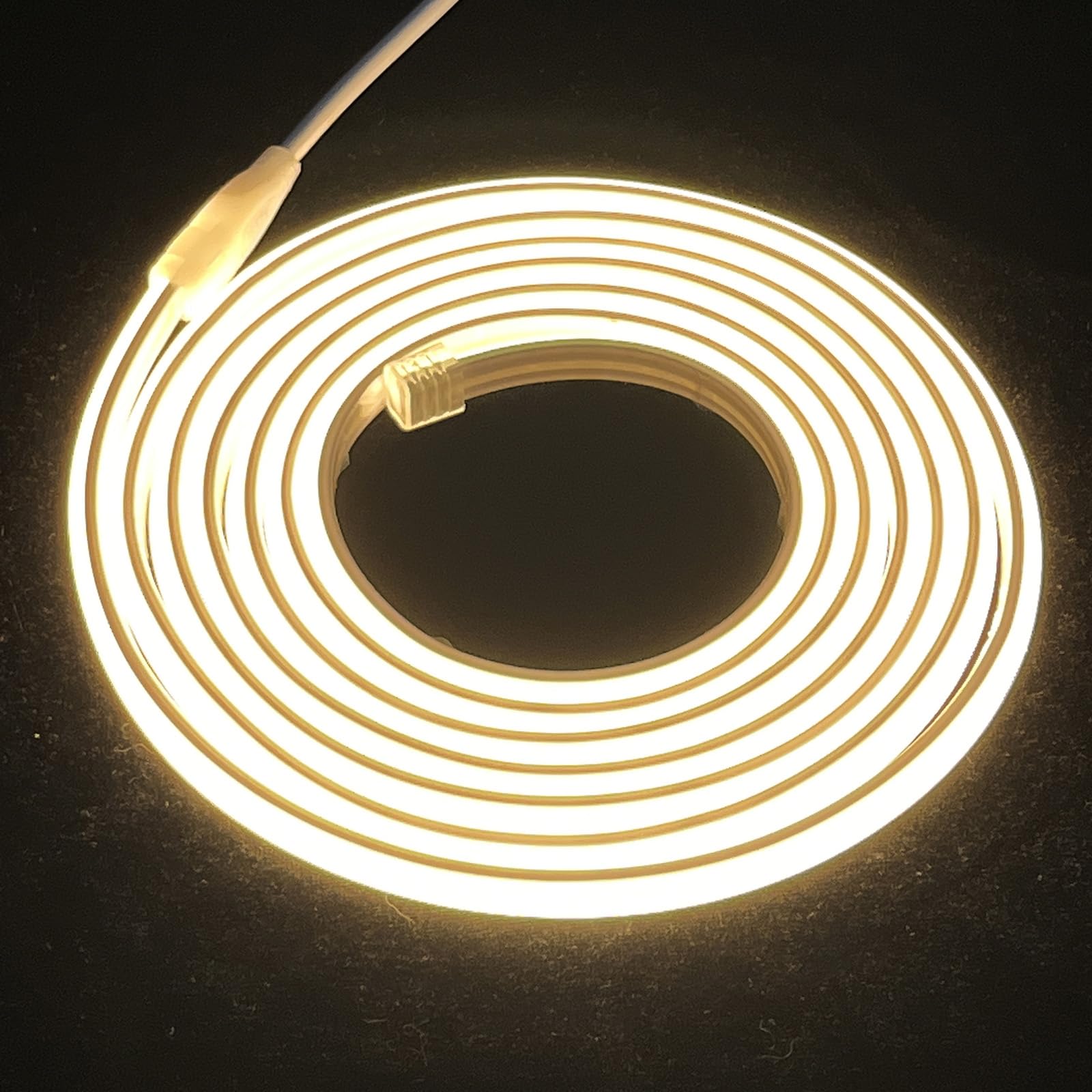 STHomedeco Tira LED COB - Striscia Adesive 220v Da Interno Esterno Impermeabile, Alta LuminositÃ Striscia IP65, Strip LED per Commerciale, Camera da letto (Bianco Caldo 3000k, 8M)