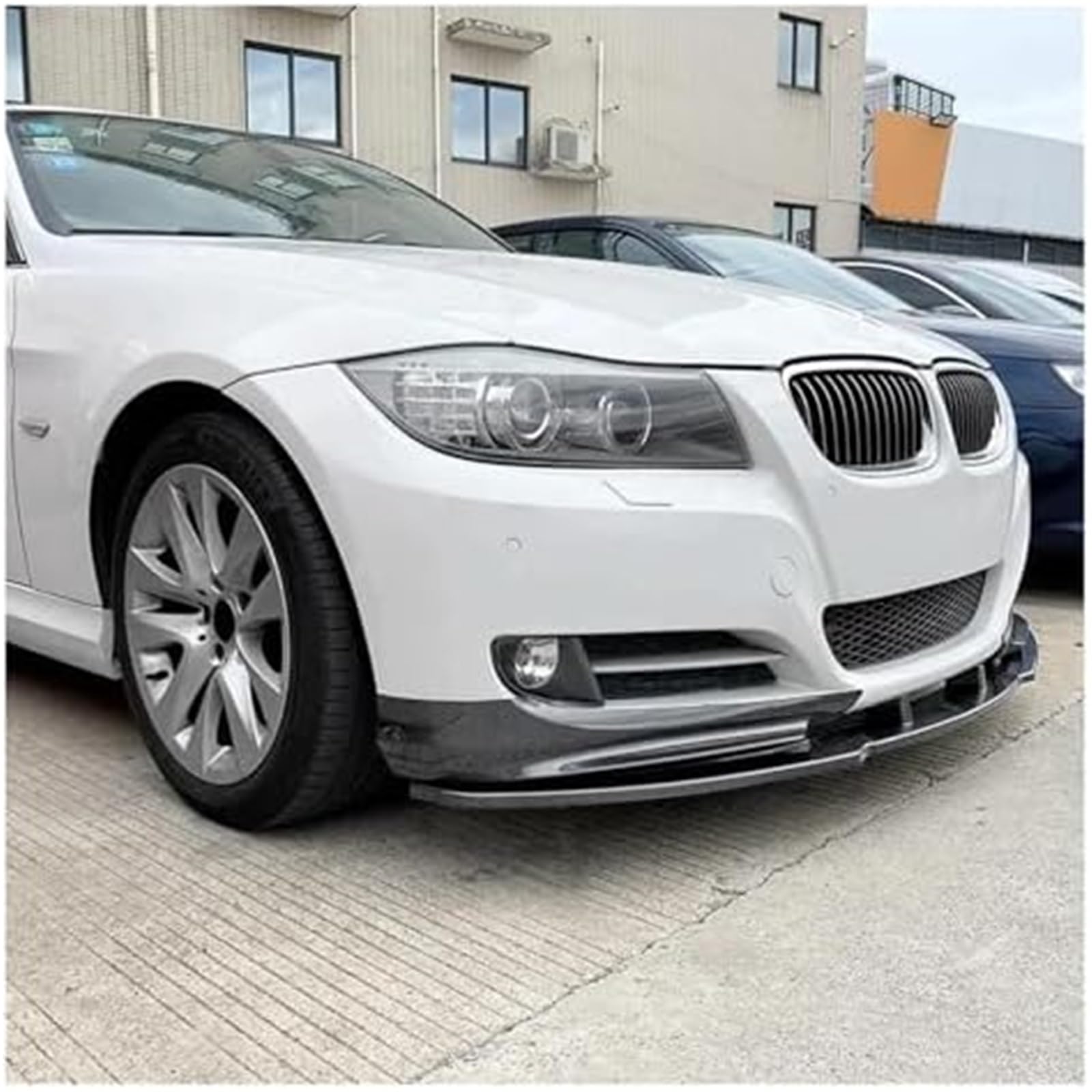 Splitter Car Front Bumper Lip Body Kit Spoiler Splitter Bumper Canard Lip Splitter, do BMW, Seria 3 E90 E91 LCI Facelift 2007-2012 Lip Splitter (wygląd karbonu) Dyfuzor rozdzielacza samochodow
