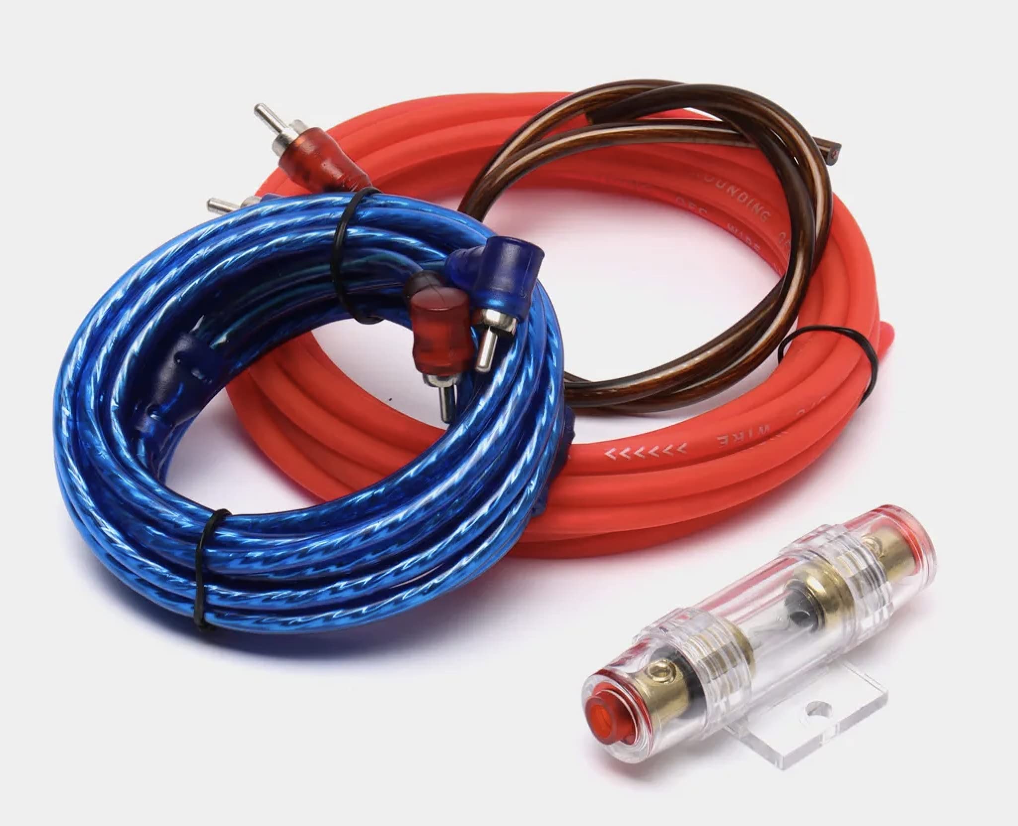 Sound Way Kit Cavi Impianto Auto Amplificatore, Subwoofer Alimentazione e RCA 2 canali