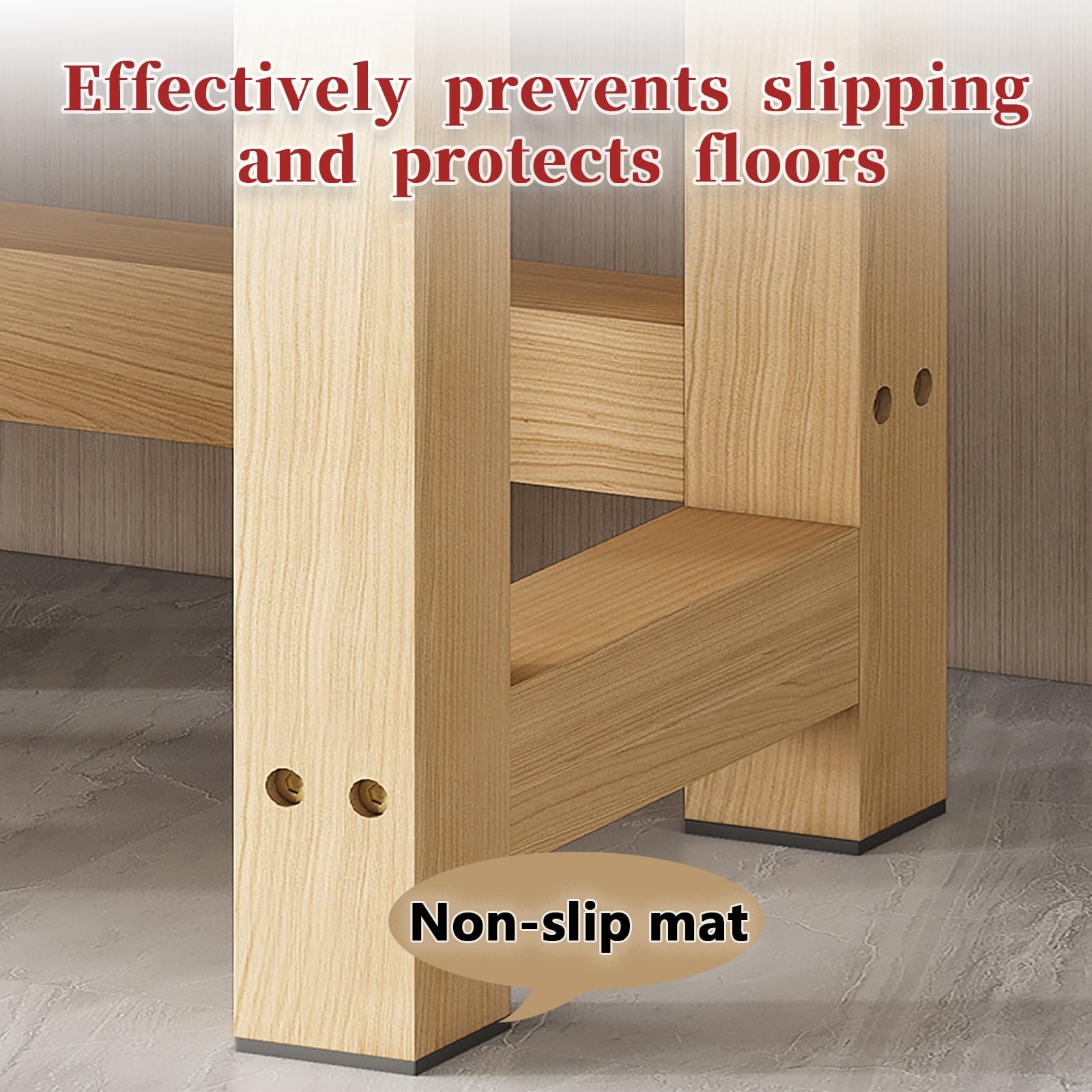 Supporto per acquario in legno massello, in pino naturale, per terrari e rettili, base resistente, facile da montare, salvaspazio, per casa e ufficio