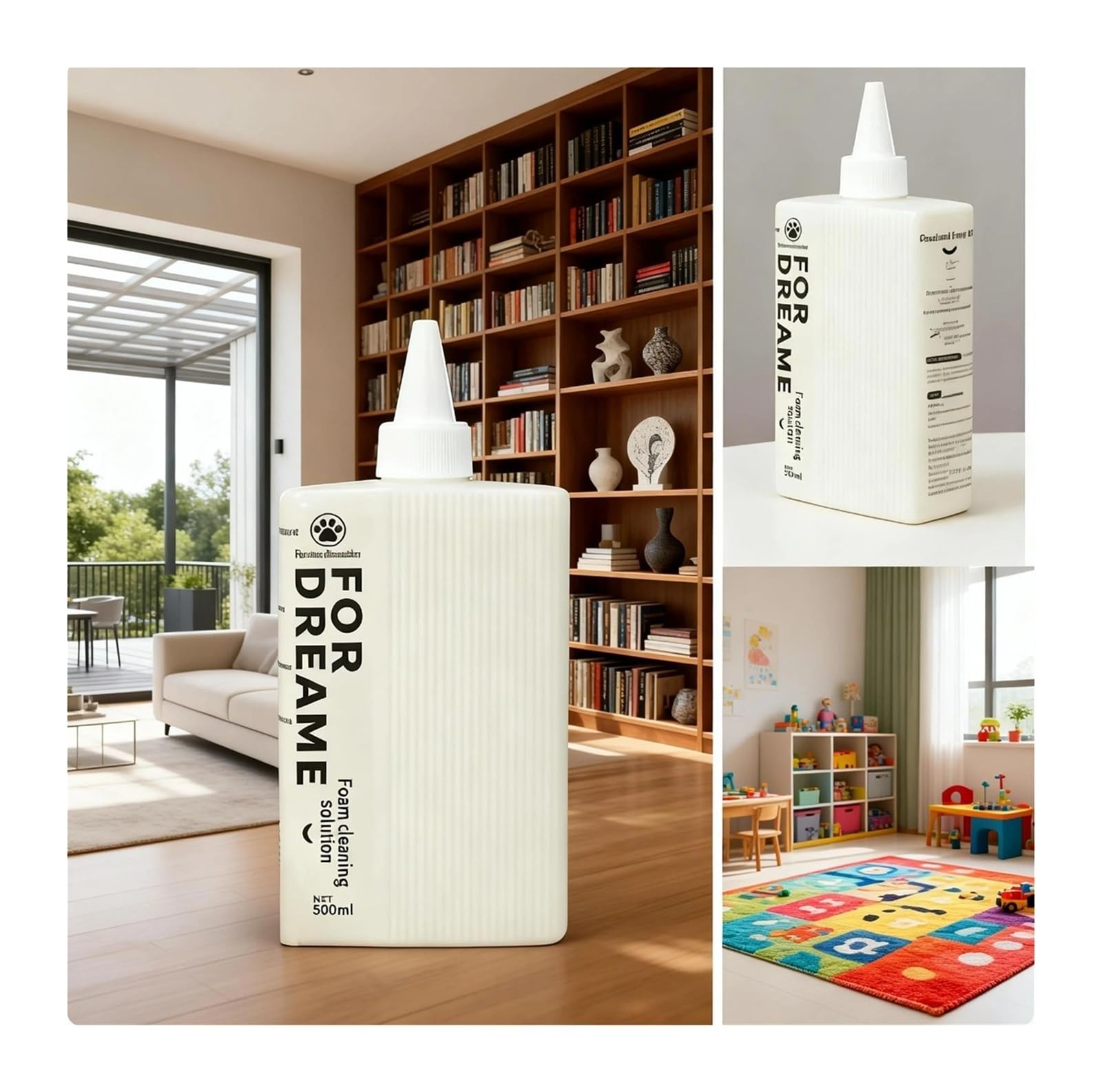 Compatible con Dreame H15 Pro, H14, H13, solución limpiadora de pisos compatible y eliminador olores mascotas en espuma, aroma a flores frutas, 500 ml x 3