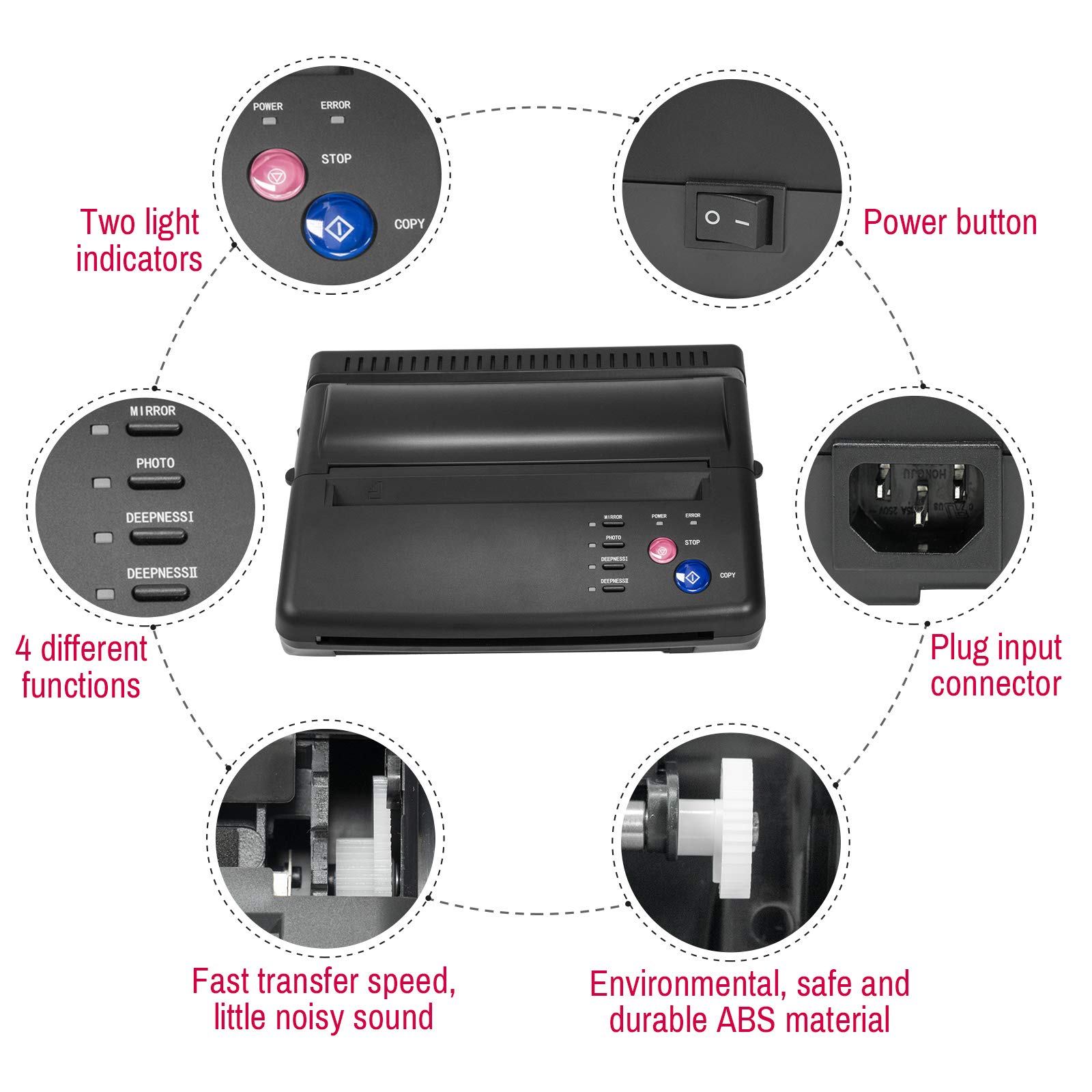 Tattoo Printer Machine Tattoo Transfer Machine Tattoo Stencil Printer 