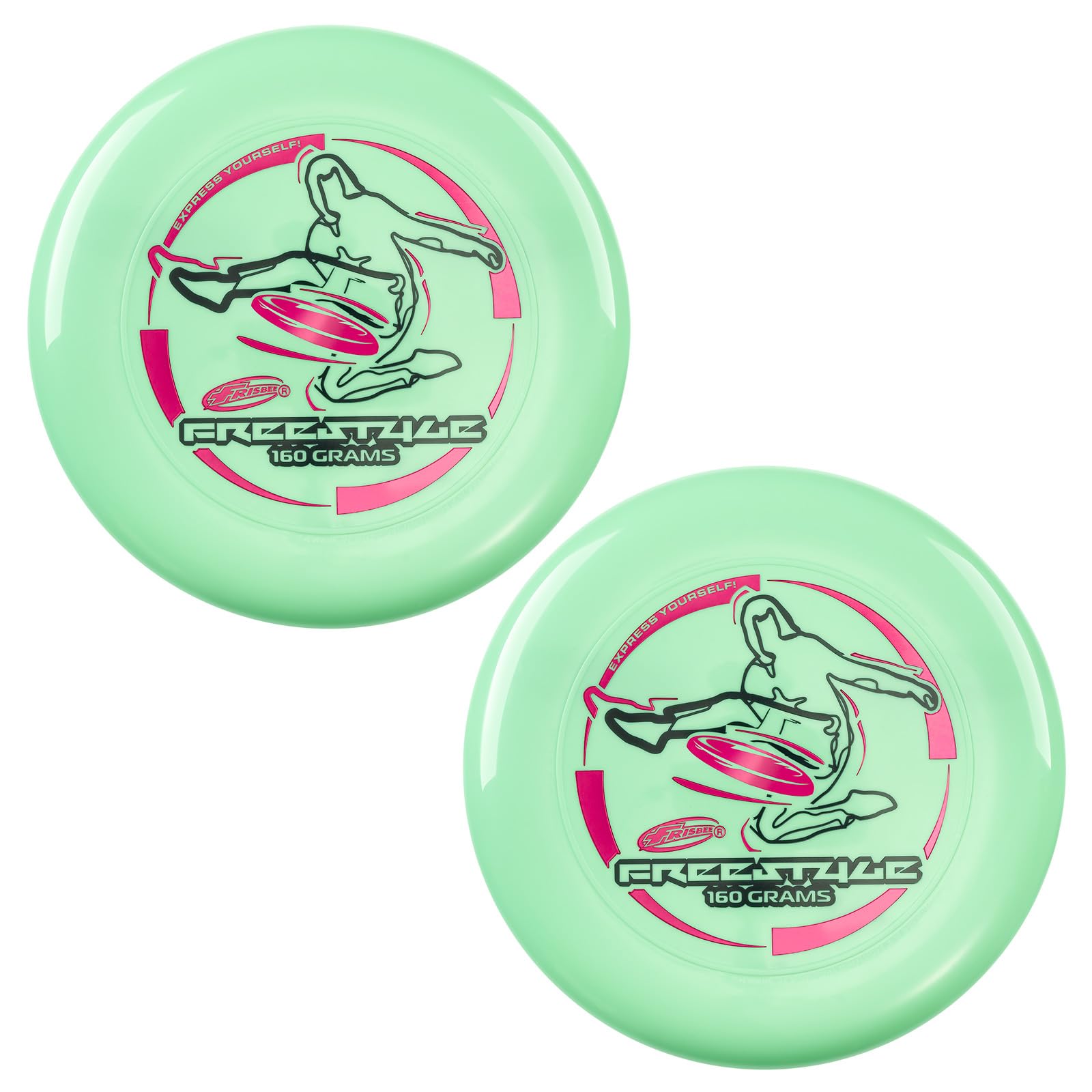 Wham-O Frisbee Freestyle Disc 160g 26.67cm PE Durable Flexible para Playa