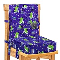Vista 10 de Asiento elevador para niños pequeños para mesa de comedor, hebilla de seguridad ajustable, asiento elevador para niños con respaldo, PU impermeable