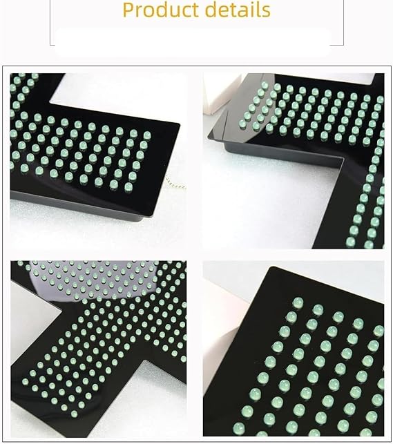 Pharmacy Cross Indoor Sign Lamp, Led Medical Cross Sign, with Pull Seitch, 3 Working Modes, Size: 480 * 480 * 25mm, for Pharmacies