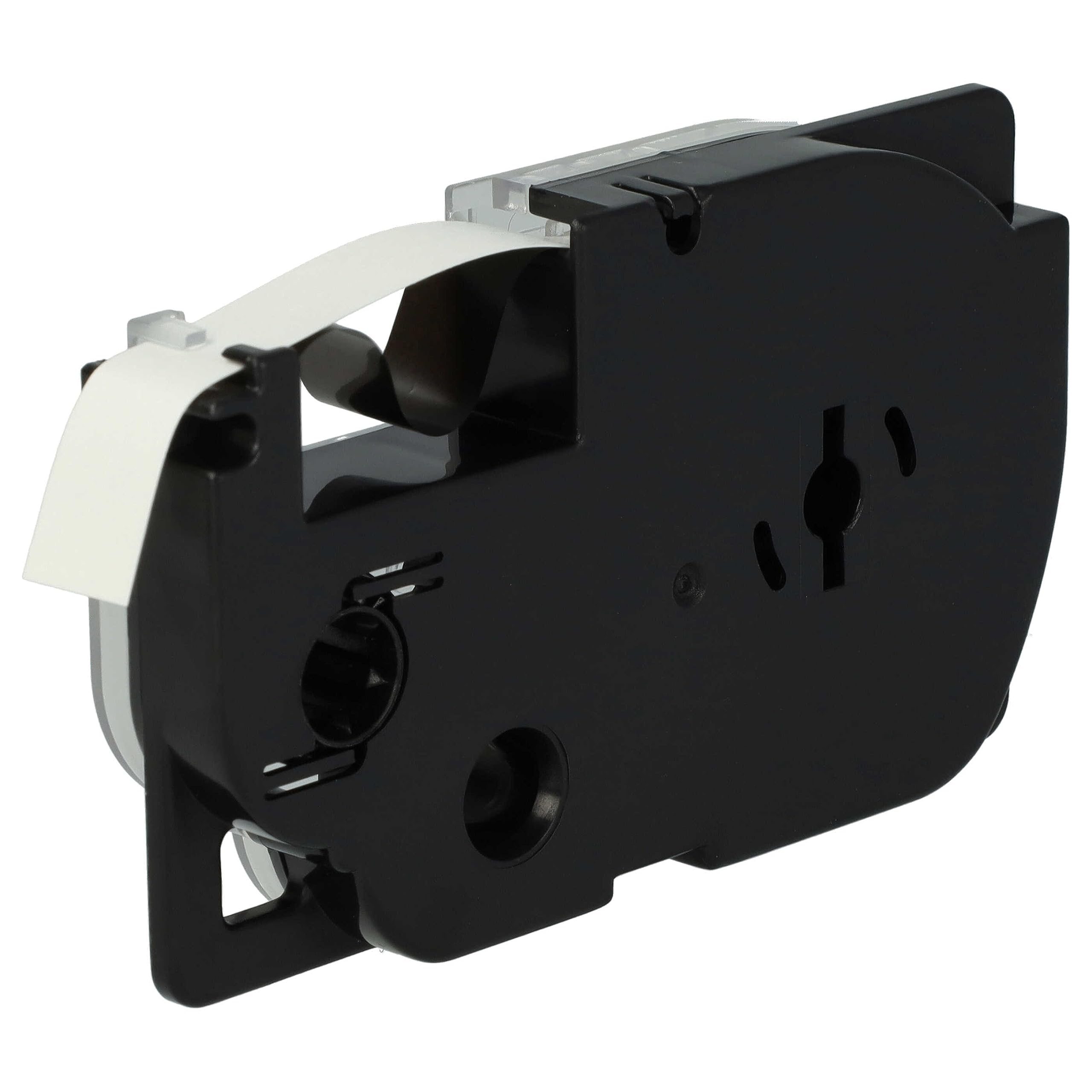 vhbw 10x Schriftband-Kassette Ersatz für Casio XR-9WE | XR-9WE1 für Etiketten-Drucker 8m x 9mm Schwarz auf Weiß