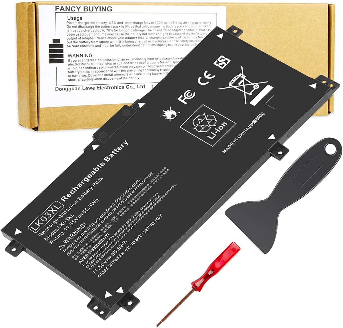 LK03XL 916814-855 Battery for hp Envy x360 Convertible 17m-ae0xx 17-bw 17m-ae111dx 15m-bp1xx 15m-cn0xxx 15-cn0xxx 15m-cp0xxx 15m-cn0012dx 15m-cn0011dx 15m-bq021dx 15m-bp112dx 916368-421 l09281-855